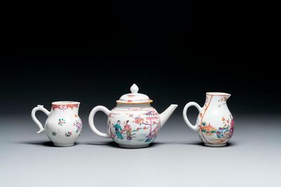 A varied collection of Chinese blue and white, famille rose and Imari-style porcelain, Yongzheng/Qianlong — 照片 5