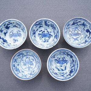 A varied collection of Chinese blue and white wares, Kangxi — 照片 23