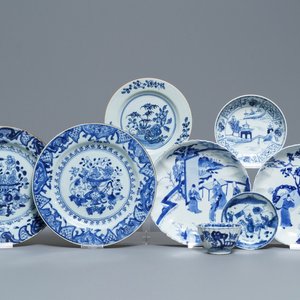 A varied collection of Chinese blue and white wares, Kangxi/Qianlong — 照片 1