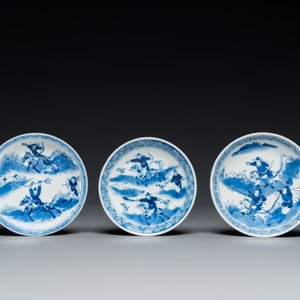 A varied collection of Chinese blue, white and famille rose porcelain, Kangxi/Qianlong — photo 8
