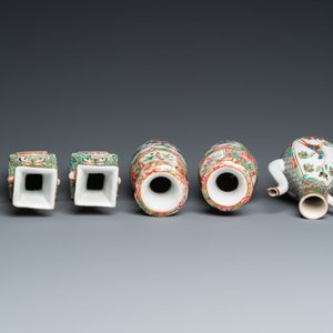 A varied collection of Chinese Canton famille rose porcelain, 19th C. — photo 6