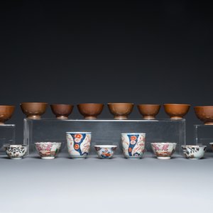 A varied collection of Chinese cups and saucers, 18/19th C. — photo 9