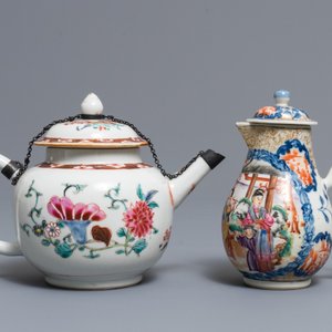A varied collection of Chinese famille rose and blue and white tea wares, Kangxi/Qianlong — photo 2