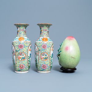 A varied collection of Chinese famille rose and monochrome wares, 19/20th C. — 照片 9