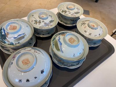 A varied collection of Chinese famille rose and qianjiang cai porcelain, 19th/20th C. — 照片 16