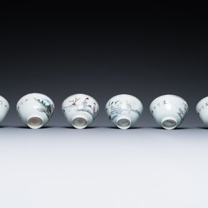 A varied collection of Chinese famille rose and qianjiang cai porcelain, 19th/20th C. — 照片 15