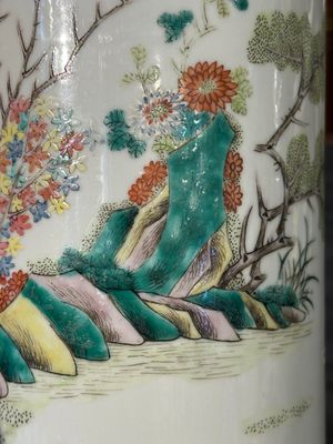 A varied collection of Chinese famille rose and verte porcelain, 18/19th C. — 照片 22