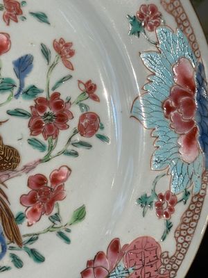 A varied collection of Chinese famille rose and verte porcelain, 18/19th C. — 照片 54