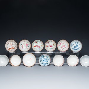 A varied collection of Chinese plates, cups and saucers, Kangxi and later — 照片 14