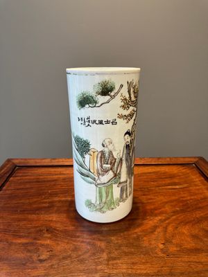 A varied collection of Chinese qianjiang cai and iron-red-decorated porcelain, signed Liu Shuntai 劉順太, 19/20th C. — 照片 38