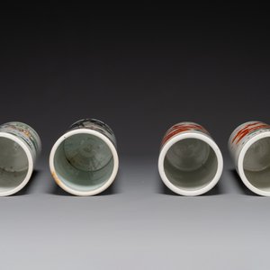A varied collection of Chinese qianjiang cai and iron-red-decorated porcelain, signed Liu Shuntai 劉順太, 19/20th C. — 照片 3