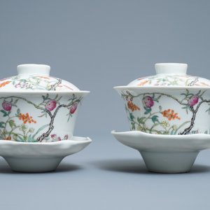 A varied collection of Chinese qianjiang cai, famille rose and blue and white porcelain, 19/20th C. — 照片 11