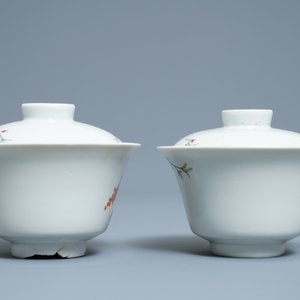 A varied collection of Chinese qianjiang cai, famille rose and blue and white porcelain, 19/20th C. — 照片 14