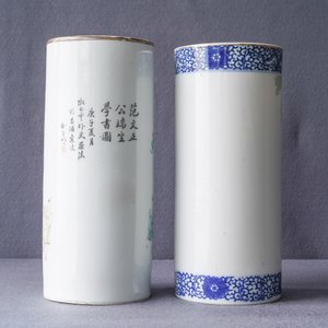 A varied collection of Chinese qianjiang cai, famille rose and blue and white porcelain, 19/20th C. — 照片 22