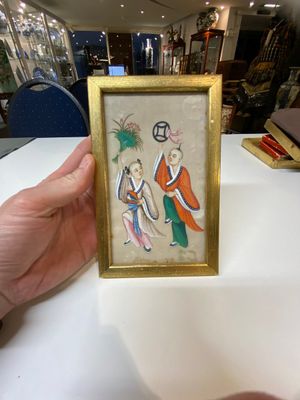 A varied collection of Chinese rice paper paintings with figures, Canton, 19th C. — 照片 24