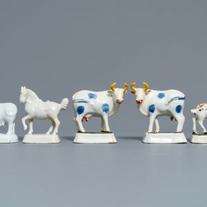 A varied collection of Dutch Delft models of animals, 18th C. — photo 2