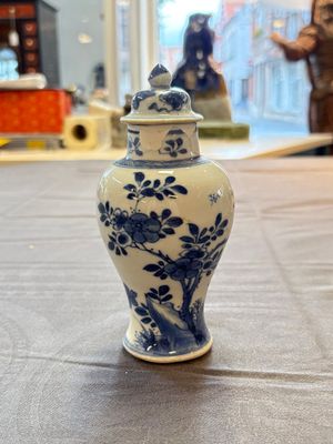 A varied collection of eight Chinese blue and white vases, two teapots and two loving cups, Kangxi/Qianlong — 照片 19