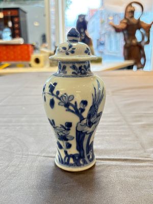 A varied collection of eight Chinese blue and white vases, two teapots and two loving cups, Kangxi/Qianlong — 照片 28