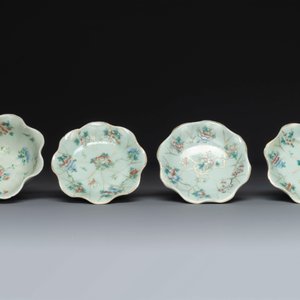 A varied collection of eight pieces of Chinese famille rose porcelain, 18/19th C. — 照片 20