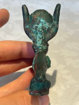 A varied collection of five bronze figures and utensils, Egypt, 3rd/1st C. B.C. — photo 7