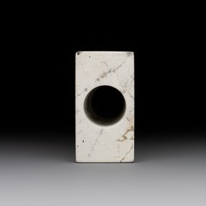 A varied collection of nine Chinese archaistic jade and stone carvings, 20th C. — photo 13