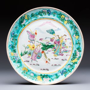 A varied collection of nine Chinese blue, white and famille rose wares, Kangxi and later — 照片 2