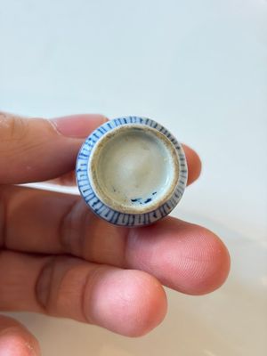 A varied collection of seven Chinese blue and white wares, Chenghua marks, 19th C. — photo 29