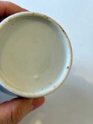 A varied collection of seven Chinese blue and white wares, Chenghua marks, 19th C. — photo 54