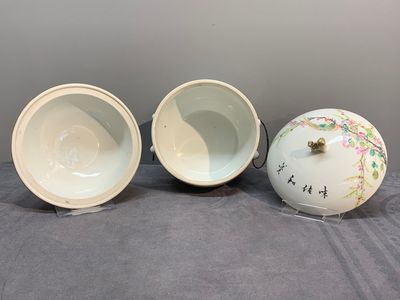 A varied collection of seven Chinese famille rose, verte and monochrome wares, 19th C. — photo 17