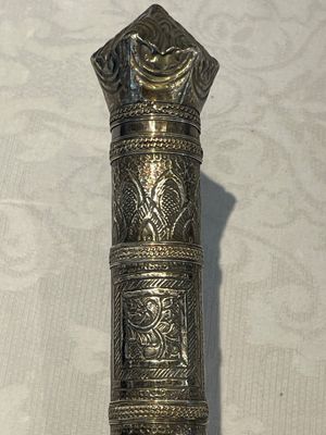 A varied collection of two daggers, two swords and forearm protection, India and Turkey, 19th C. — foto 32