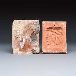 A varied group of seven fireplace tiles — 照片 3