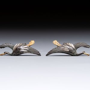 A varied group of six Japanese koshirae components or sword fittings, Edo — photo 6