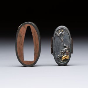 A varied group of six Japanese koshirae components or sword fittings, Edo — photo 9