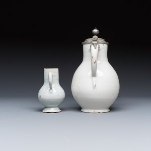 A varied group of six white-glazed Delftwares — photo 3
