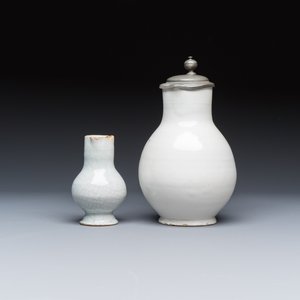 A varied group of six white-glazed Delftwares — photo 5