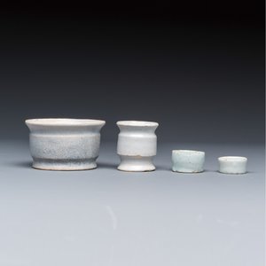 A varied group of six white-glazed Delftwares — photo 9