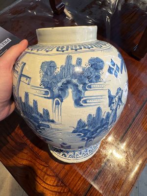 A very early Dutch Delftware jar depicting the life of Christ, 2nd quarter 17th C. — 照片 2