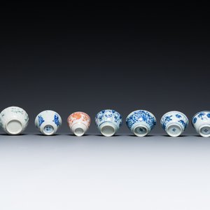 A very extensive collection of Chinese cups and saucers, Kangxi and later — foto 17