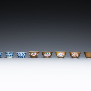 A very extensive collection of Chinese cups and saucers, Kangxi and later — foto 20