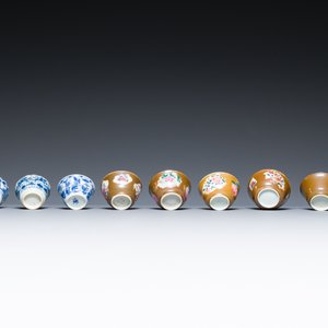 A very extensive collection of Chinese cups and saucers, Kangxi and later — foto 21
