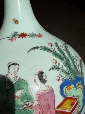 A very fine Dutch-decorated Japanese Arita bottle, Edo, 17th C. — photo 27