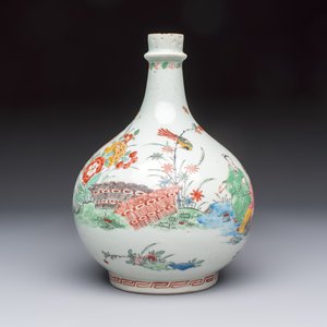 A very fine Dutch-decorated Japanese Arita bottle, Edo, 17th C. — photo 4
