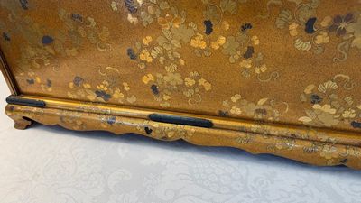 A very fine Japanese hiramaki-e on nashiji lacquer suzuribako, Edo, 18th C. — photo 31