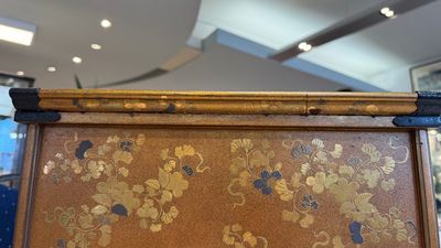 A very fine Japanese hiramaki-e on nashiji lacquer suzuribako, Edo, 18th C. — photo 35