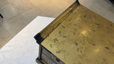 A very fine Japanese hiramaki-e on nashiji lacquer suzuribako, Edo, 18th C. — photo 36