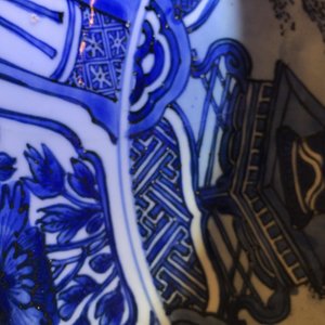 A very large blue and white Chinese kraak porcelain dish, Ming, Wanli — photo 9