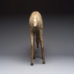 A very large brass sculpture of a deer, Hollywood Regency, 20th C. — photo 3