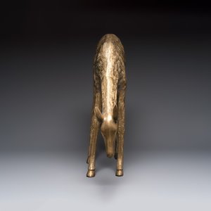 A very large brass sculpture of a deer, Hollywood Regency, 20th C. — photo 5