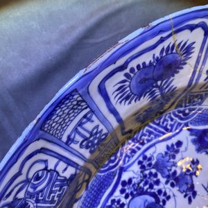 A very large Chinese blue and white kraak porcelain 'pheasants' charger, Wanli — 照片 7