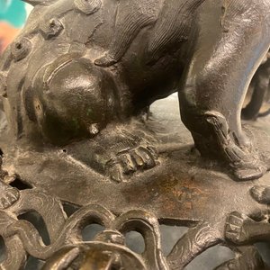 A very large Chinese bronze censer and cover, Xuande mark, Ming — 照片 20